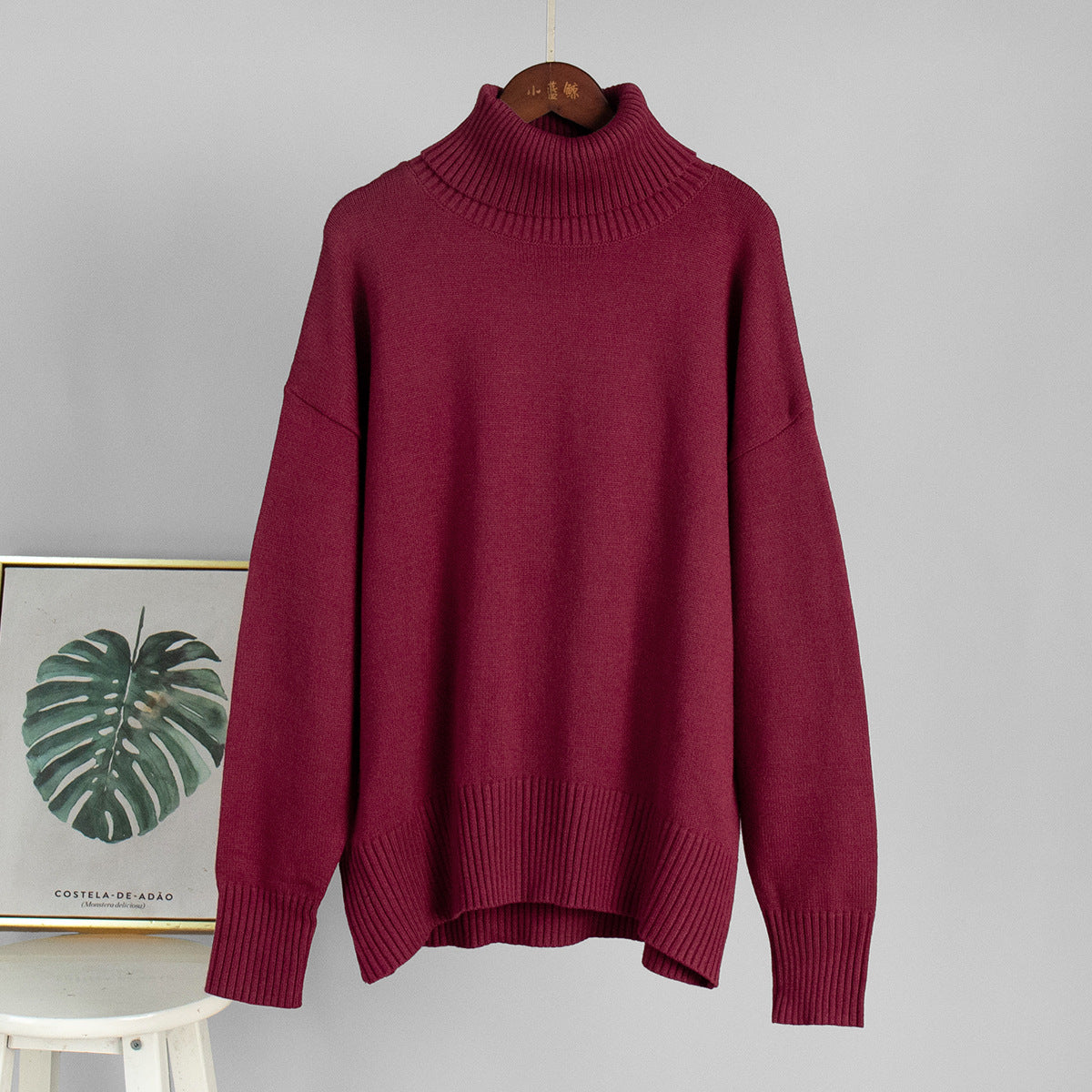Noir High-Neck Knit