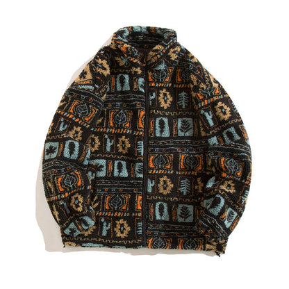 Men's Vintage Fleece-Lined Thickened Jacket