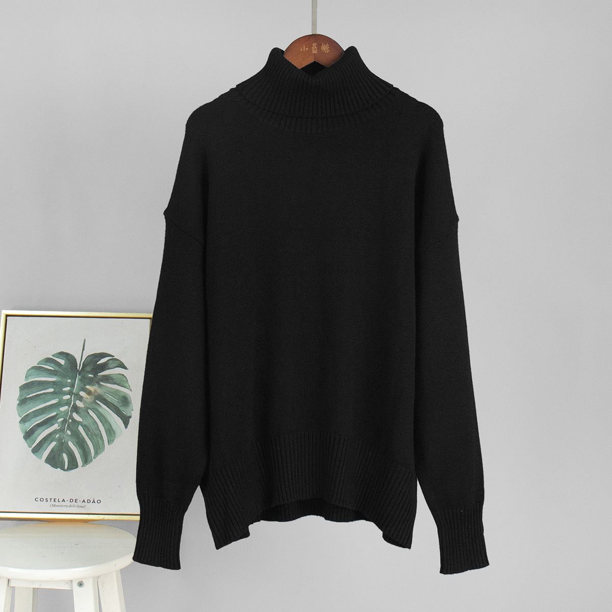 Noir High-Neck Knit