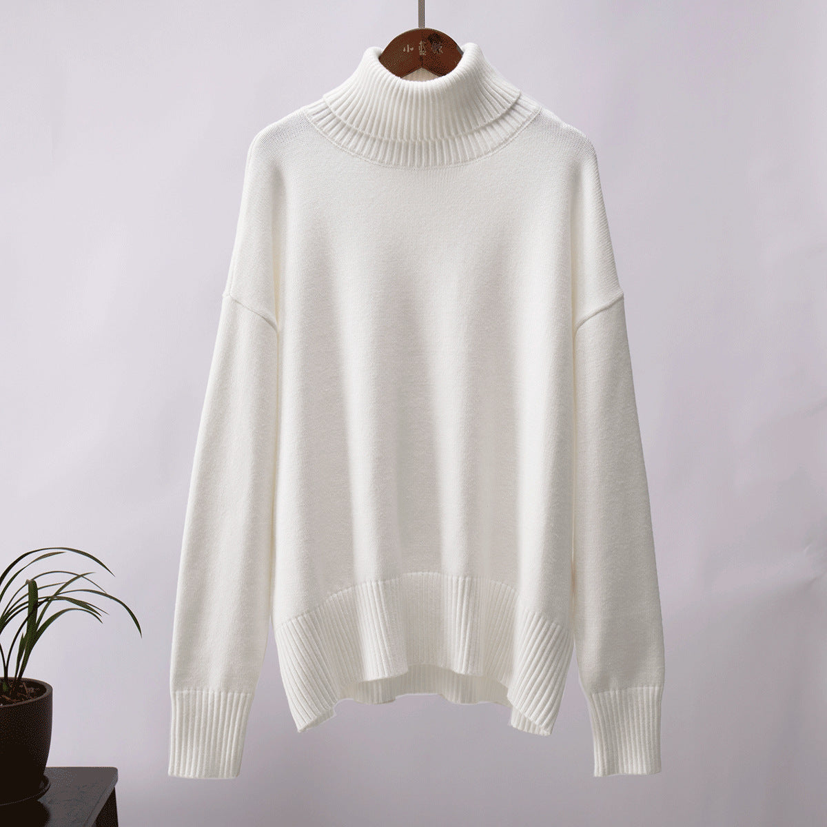Noir High-Neck Knit