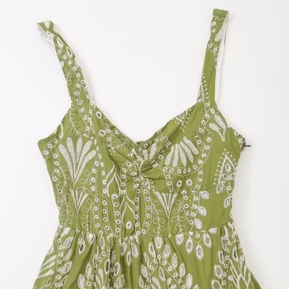 Aurelle Embroidered Midi Dress