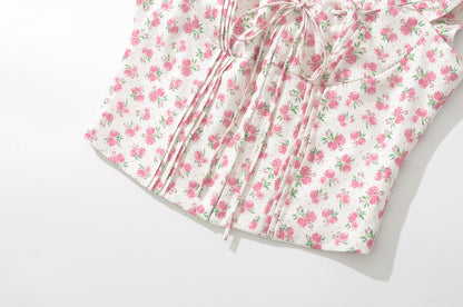 Rosewood Square Floral Top